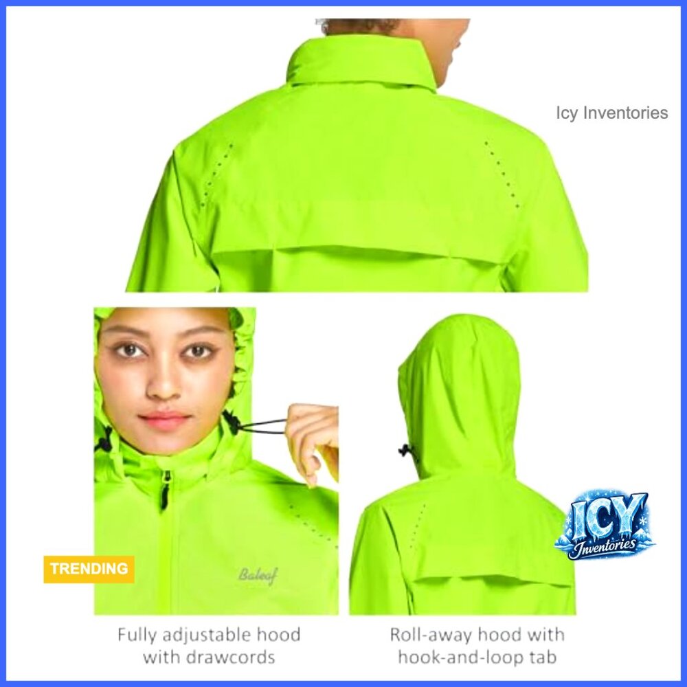 Waterproof Polyester Windbreaker Packable Running… - image 5